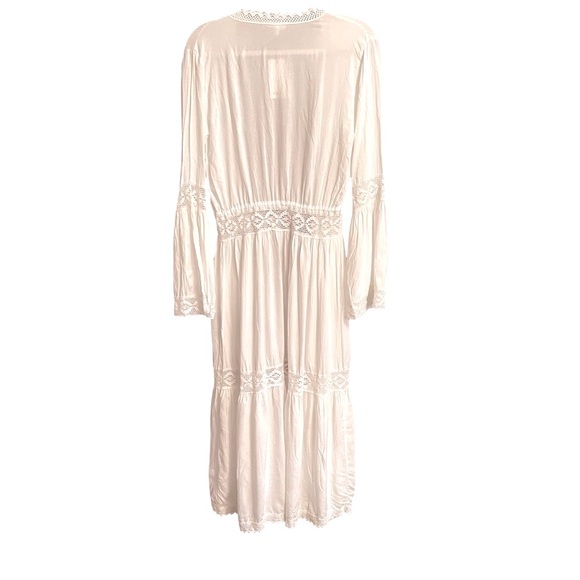 Kiwi & Punch White Kimono/Cover-up-Crocheted Lace-Layered Size Small NWT - Picture 12 of 12